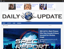 Tablet Screenshot of dailyworldupdate.com